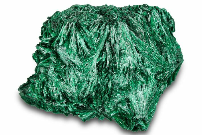 Silky Fibrous Malachite Cluster - DR Congo #294682